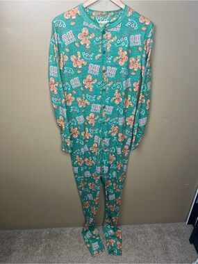 Men's Wembley Gingerbread Football Festive Onesie S/M